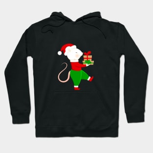 Cute Santa helper in Christmas elf costume. Hoodie